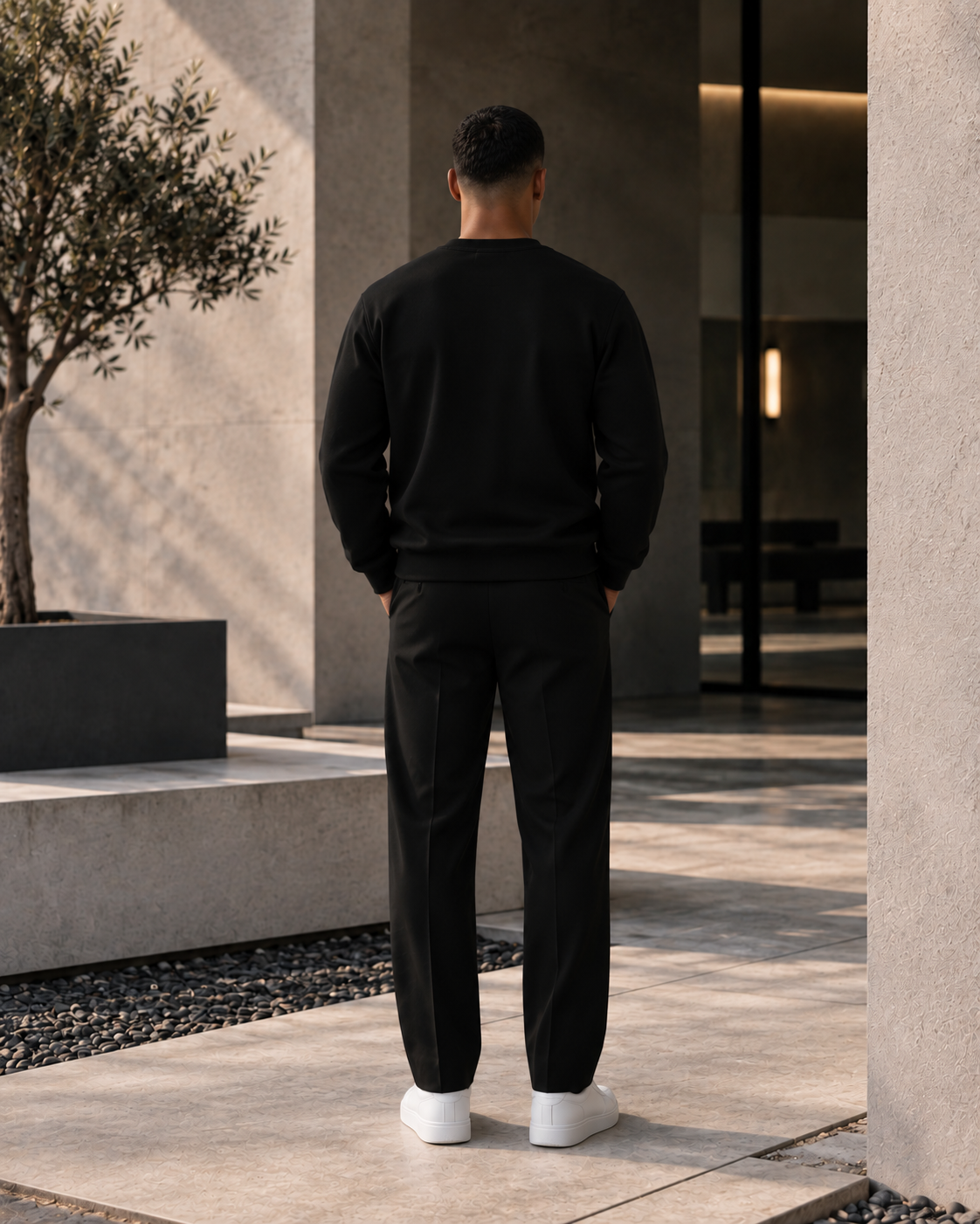 AMS Black Sweater