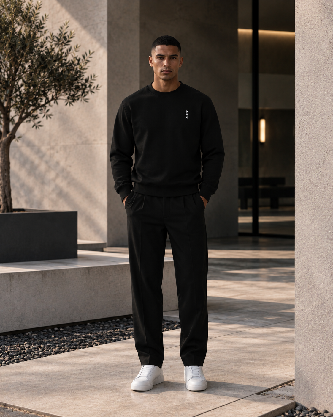 AMS Black Sweater